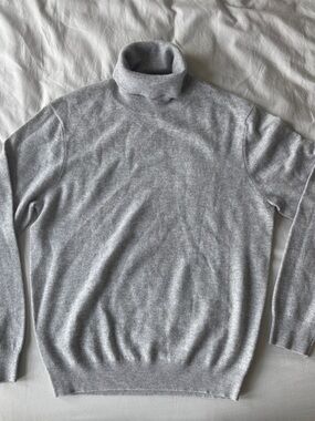 Neiman Marcus Cashmere Sweater Platinum Grey XL NWT